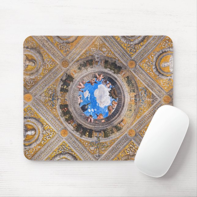 Tapis De Souris Chambre des nuptiales, plafond par Andrea Mantegna (Avec souris)