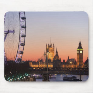 Tapis De Souris Chambres du Parlement et de l'oeil de Londres