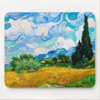 Champ de blé avec Cyprès, Van Gogh