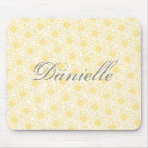 Tapis De Souris Champ de marguerites Mousepad, Fleurs Jaunes