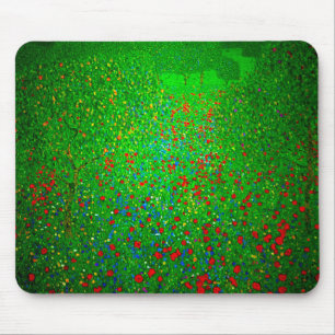 Tapis De Souris Champ de pavot Gustav Klimt