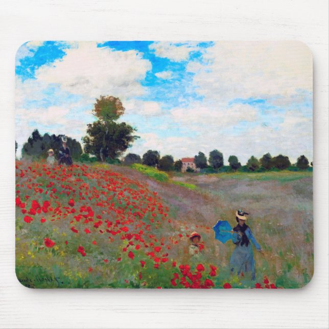 Tapis De Souris Champ de pavot, Monet (Devant)