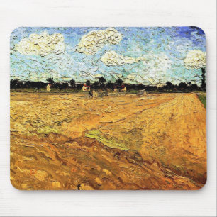 Tapis De Souris Champ labouré (Les Sillons) de Vincent van Gogh