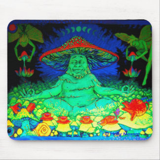 Tapis De Souris Champignon Buddah Mousepad