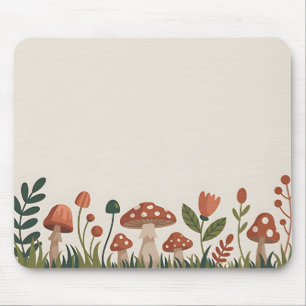 Tapis De Souris Champignons Coquets de la Forêt