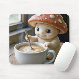 Tapis De Souris Champignons Munchkin Stirring Café du matin