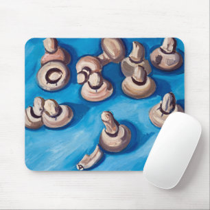 Tapis De Souris Champignons sur un Arrière - plan bleu, 1929 par 