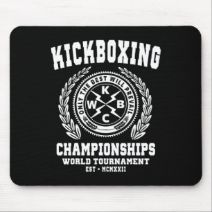 Tapis De Souris Championnats de kickboxing, T Shirt de kickboxing,