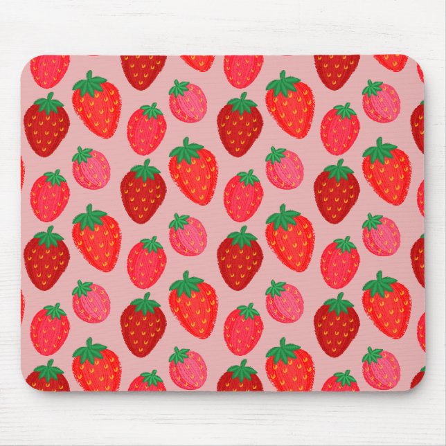 Tapis De Souris Champs de fraises (Devant)