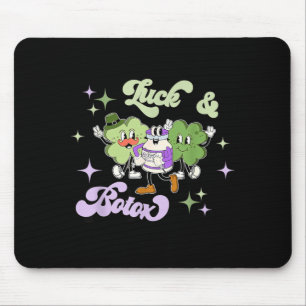 Tapis De Souris Chance Et Botox Drôle Shamrock Infirmière Injecteu