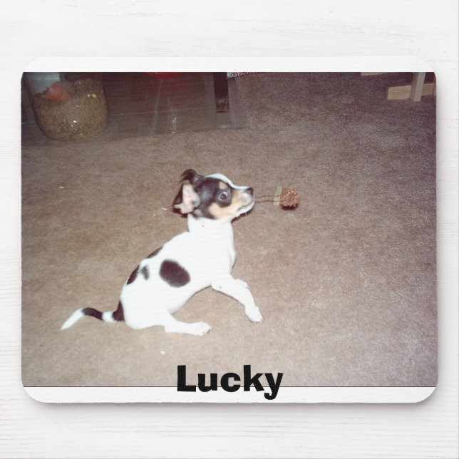 Tapis De Souris Chanceux (Devant)