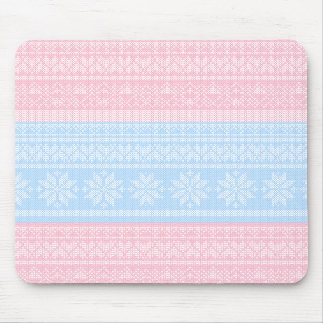 Tapis De Souris Chandail de Noël en hiver (Devant)