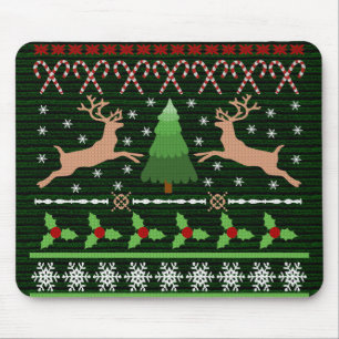 Tapis De Souris Chandail laid drôle de Noël