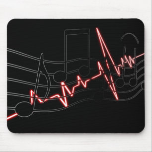 Tapis De Souris Chanson, tonalité et battement de coeur