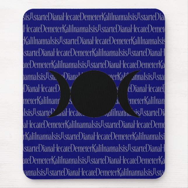 Tapis De Souris Chant de déesse (bleu-foncé) (Devant)