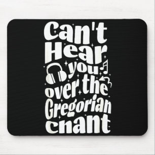 Tapis De Souris Chant grégorien Drôle Catholique Traditionnel Lati