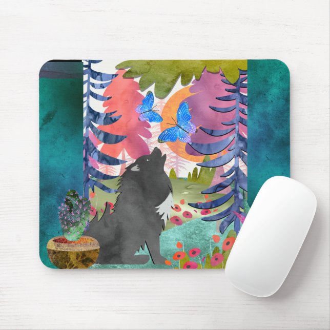 Tapis De Souris CHANTER AVEC ANGELS Lapphund - Mousepad (Avec souris)