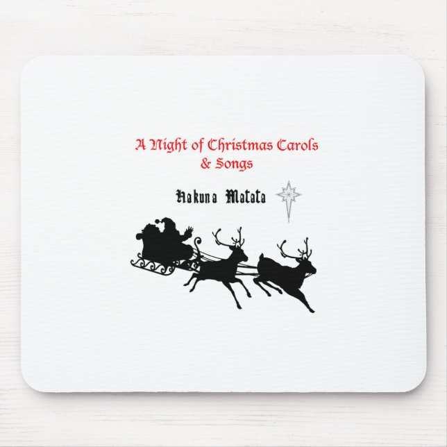 Tapis De Souris Chanter le long de Noël - Carols & Festive Joy (Devant)