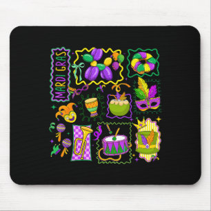 Tapis De Souris Chapeau de bouffon de Mardi Gras Prépa Masque du g