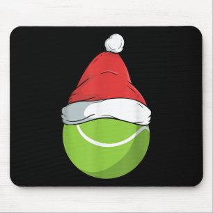 Tapis De Souris Chapeau de Noël de tennis fier Smash Badminton 