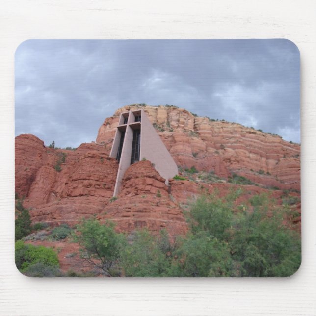 Tapis De Souris Chapelle de la croix sainte dans Sedona, AZ (Devant)