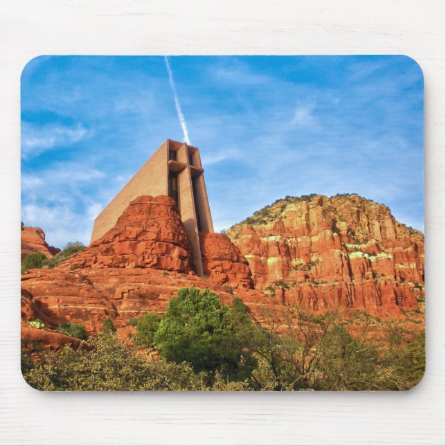 Tapis De Souris Chapelle du Sedona croisé saint, AZ Mousepad (Devant)