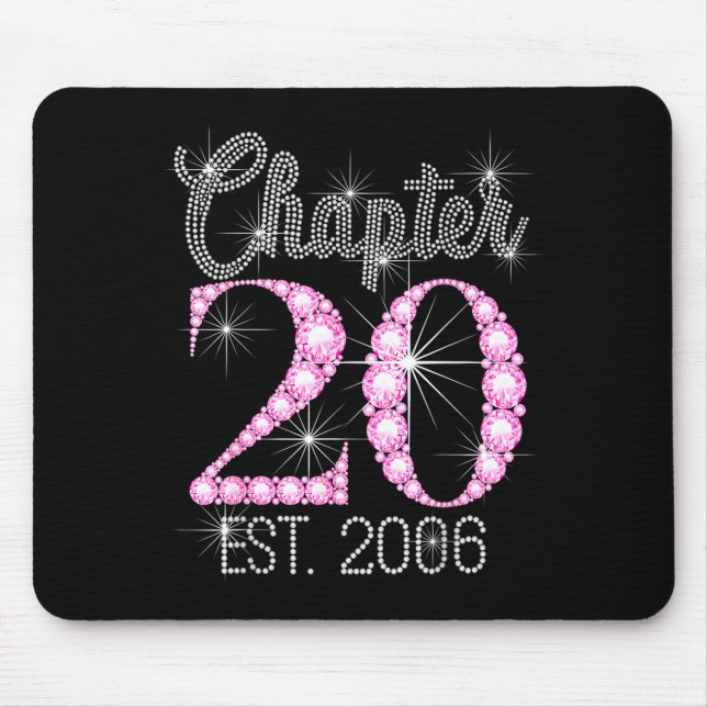 Tapis De Souris Chapter 20 Est 2006 Happy 20th Birthday Gift  (Devant)