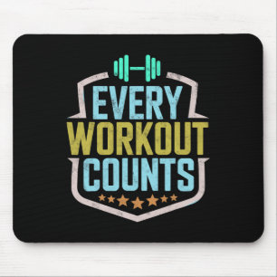 Tapis De Souris Chaque Exercice Compte Drôle Sayings Gym Sayings M