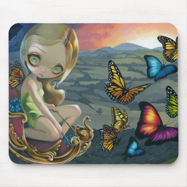 Tapis De Souris Char" Mousepad "de papillon (Devant)