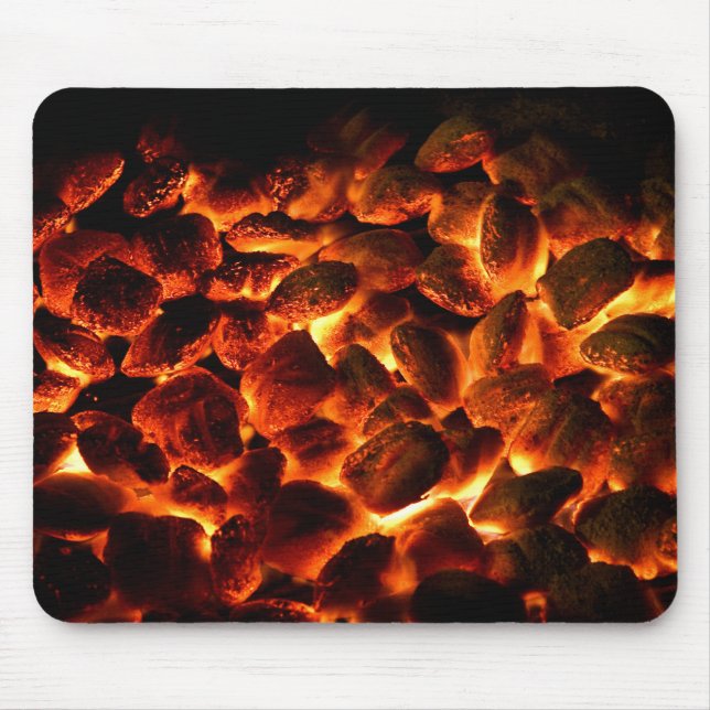 Tapis De Souris Charbons brûlants rouges (Devant)