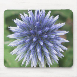 Tapis De Souris Chardon de globe blanc et bleu Mousepad