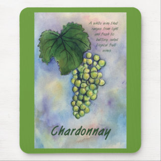 Tapis De Souris Chardonnay Vins et Description Mousepad