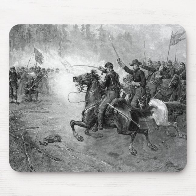 Tapis De Souris Charge de cavalerie des syndicats -- Guerre civile (Devant)