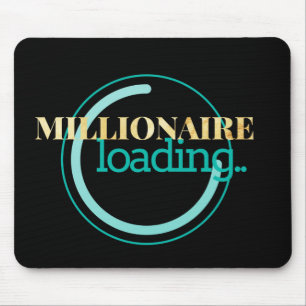 Tapis De Souris Chargement de millionnaire de motivation