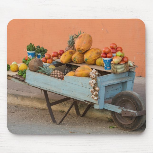 Tapis De Souris Chariot de fruits et légumes, Cuba (Devant)