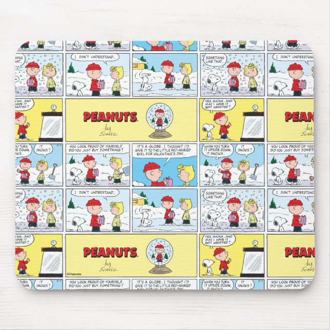 Tapis De Souris Charlie Brown | Boule à neige (Devant)