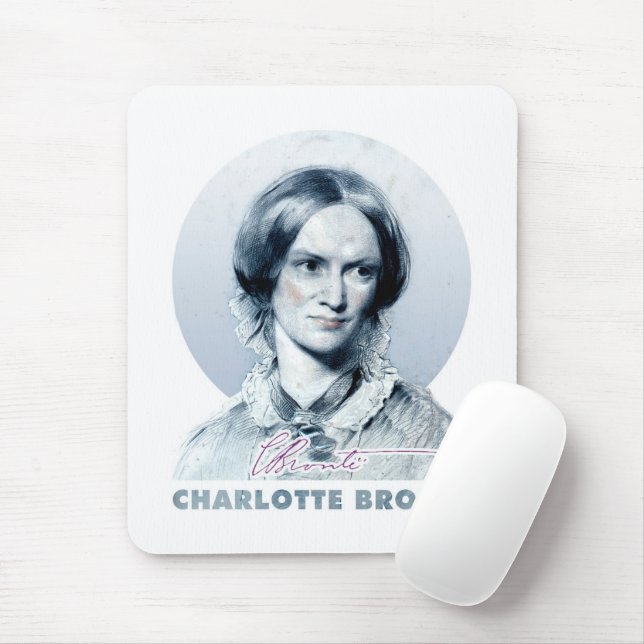 Tapis De Souris Charlotte Bronte Richmond Peinture Portrait (Avec souris)