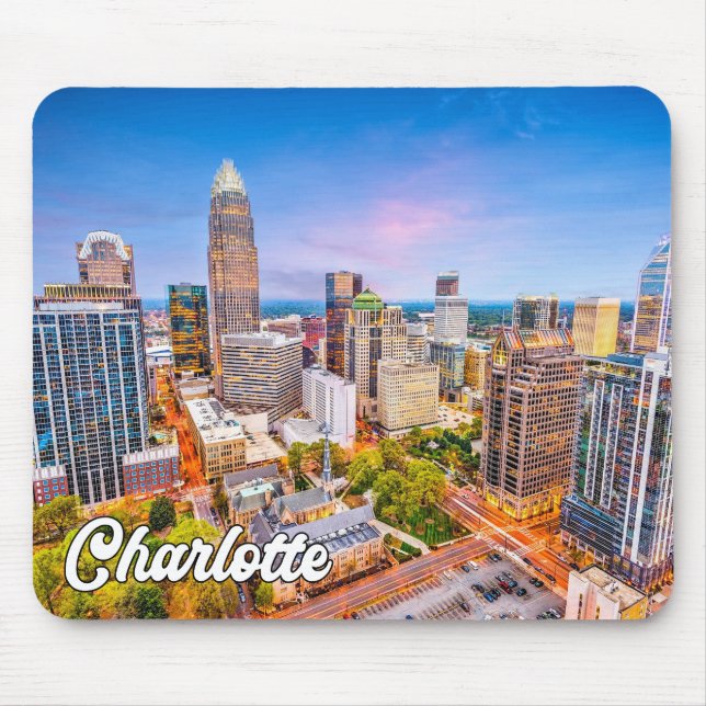 Tapis De Souris Charlotte, Caroline du Nord, USA (Devant)