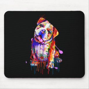 Tapis De Souris Charmante Chien-ciel Couleurs Arc-en-ciel Art Plât