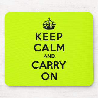 Tapis De Souris Chartreuse gardez le calme et continuez (le noir)