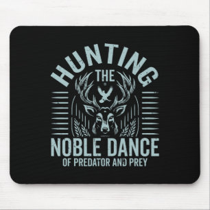 Tapis De Souris Chasse À La Noble Danse Du Prédateur Et De La Prey