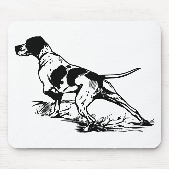 Tapis De Souris Chasse au chien (Devant)