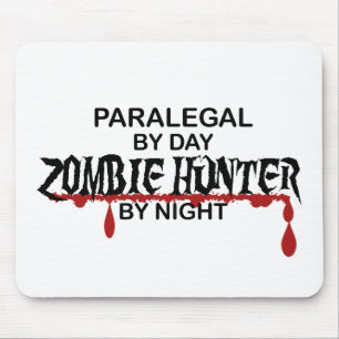 Tapis De Souris Chasseur de zombi de paralégal