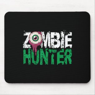 Tapis De Souris Chasseur Zombie Chemise Halloween mignonne avec un
