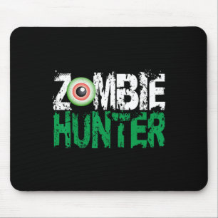 Tapis De Souris Chasseur Zombie Chemise Halloween mignonne avec un