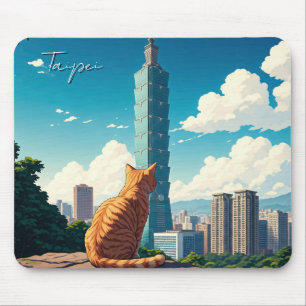 Tapis De Souris Chat à Taipei 101 Taïwan