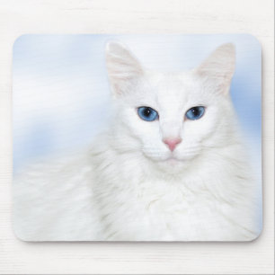 Tapis De Souris Chat blanc majestueux