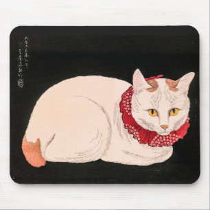 Tapis De Souris Chat blanc - Takahashi Shotei