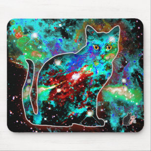 Tapis De Souris Chat cosmique Lambda