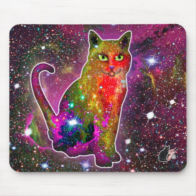 Tapis De Souris Chat cosmique Zeta (Devant)